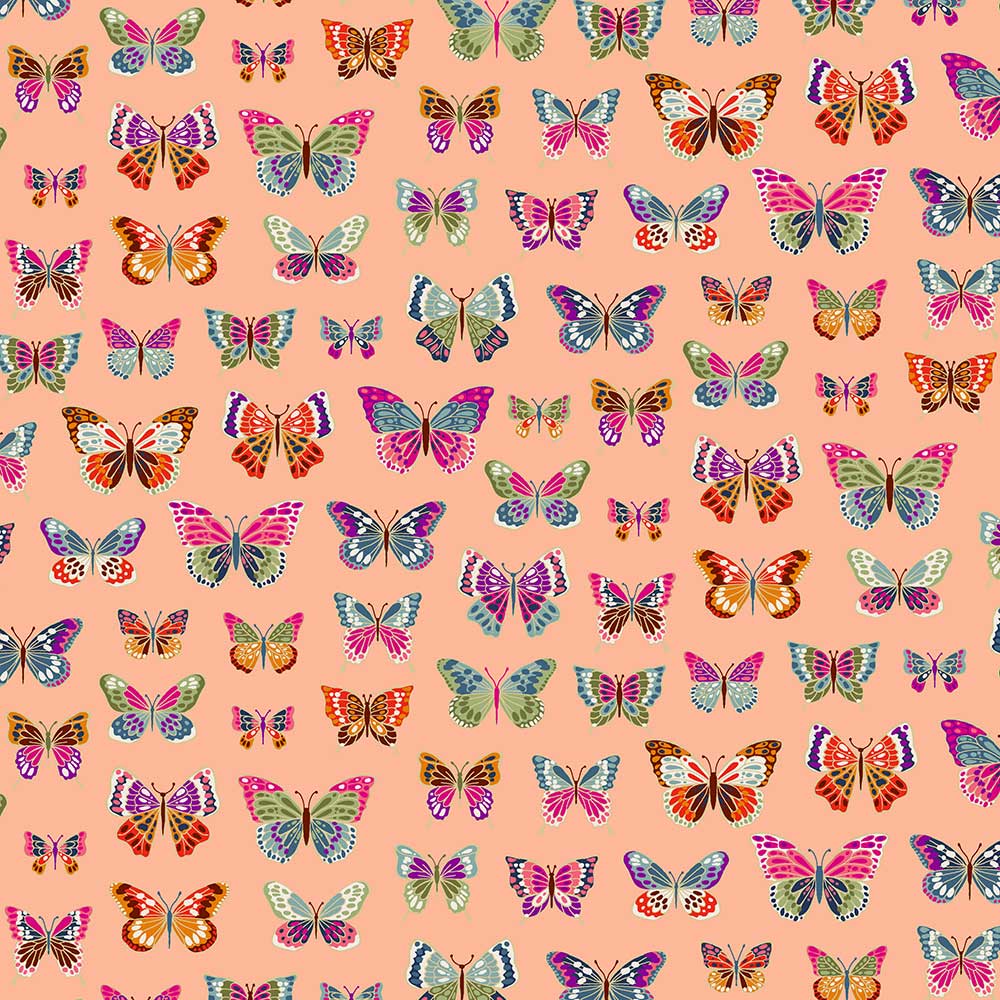 makower-Luxe-Butterflies-Peach_2613-N_b4dd5dfc-fafc-4bd6-9dca-2e1e71ee1bd2 Makower Luxe Butterflies Fabric