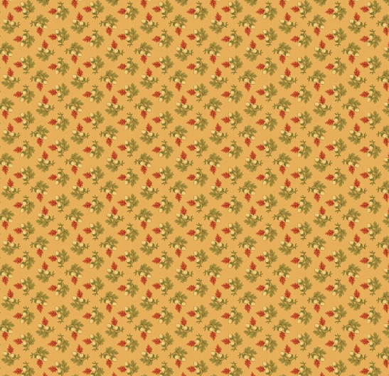 Gathered Acorns Autumn Woods Fabric | Makower
