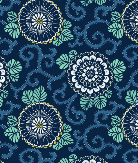 Indigo SH2 Hajime Indigo Fabric | Lewis & Irene