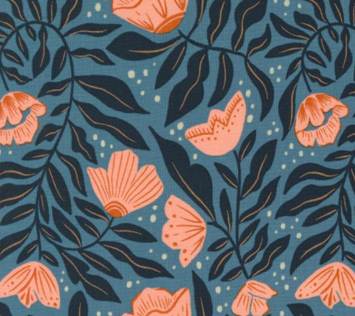 Lake Dark Blue 45602 23 Folk and Lore Lake Fabric | Moda