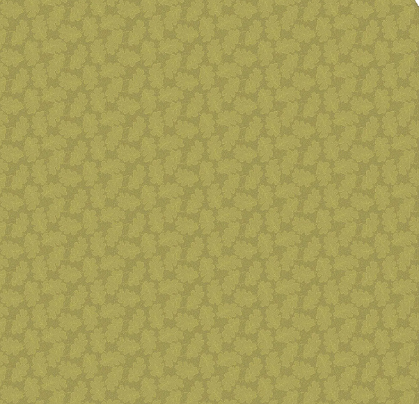 Oakleaf Autumn Woods Green Gold Fabric | Makower