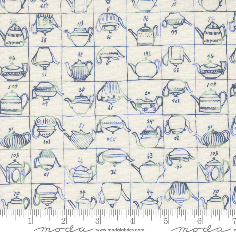 Porcelain Larking 24631 12 Porcelain Larking Fabric | Janet Clare Moda