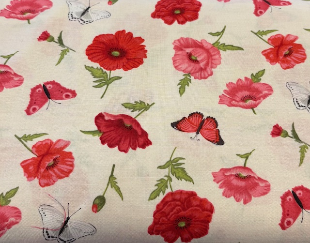 Merry Poppies 7768 Fabric | Stof Fabrics Merry Poppies 7768 Fabric | Stof Fabrics
