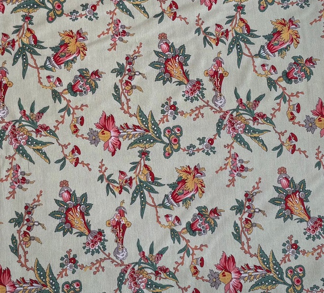 Feline Dutch Heritage Lt Green Fabric | Dutch Heritage