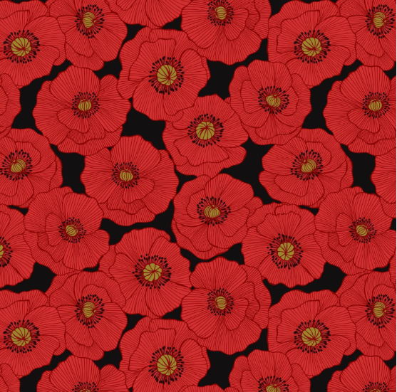 Lewis & Irene Poppies A554 3 Fabric