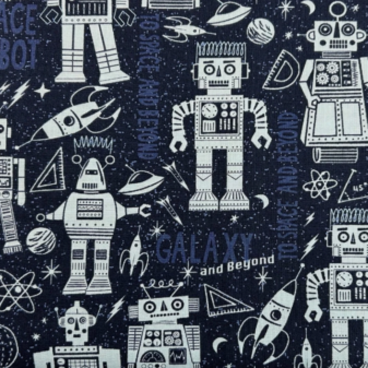 321 Blast Off Night Sky Robots