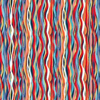 Deep Blue Sea Wave Stripe Multi